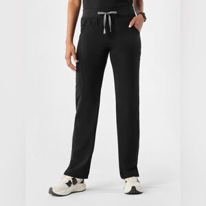 FIGS Kade cargo scrub pants - small tall black